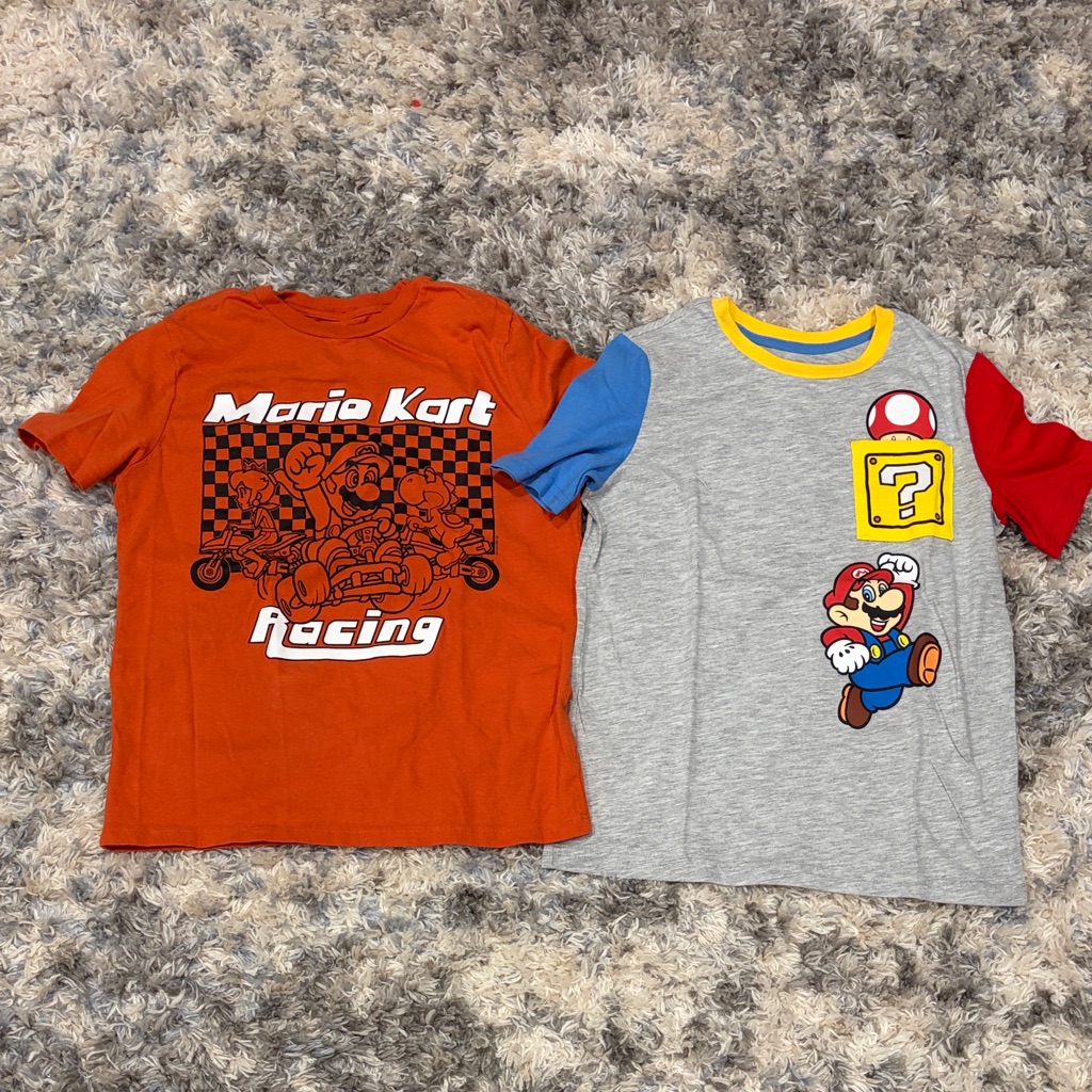 Super Mario Size 8 Shirts Super Mario Size 8 Shirts